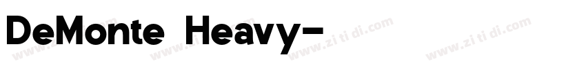 DeMonte Heavy字体转换